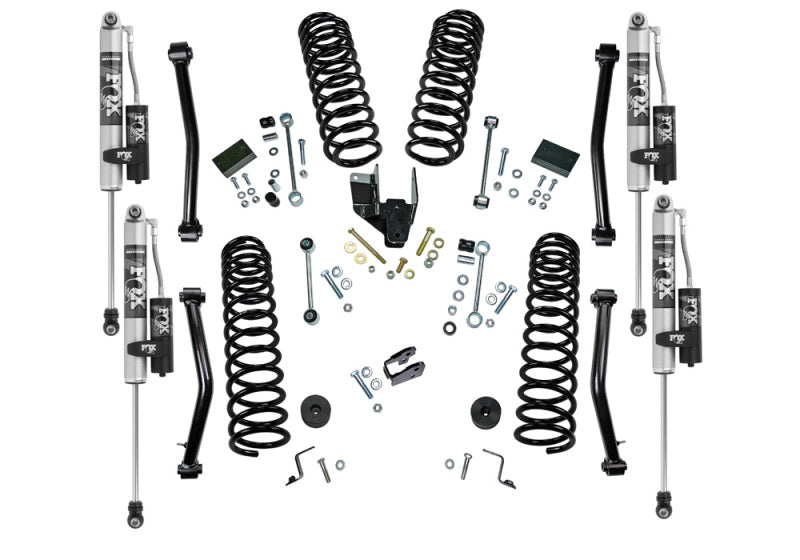 Superlift 18-22 Jeep Wrangler JLU (NO Mojave) 4WD 4in Dual Rate Coil Lift Kit w/Fox 2.0 Res Shocks-Lift Kits-Grocery Getter Performance