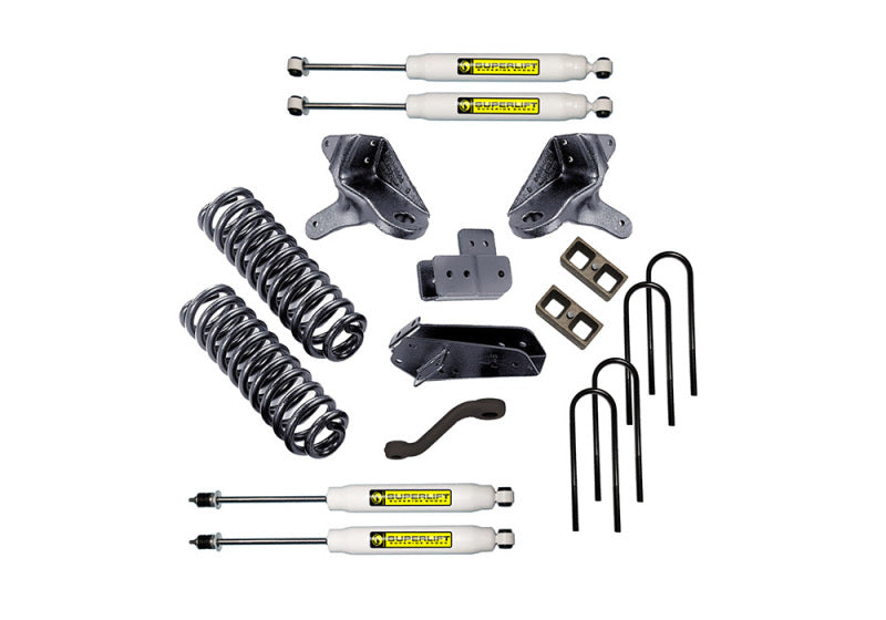 Superlift 80-96 Ford Bronco 4WD 4in Lift Kit Standard Kit w/ Superlift Shocks-Lift Kits-Grocery Getter Performance