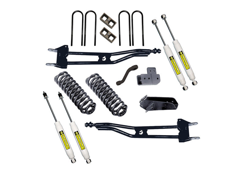 Superlift 80-96 Ford Bronco 4WD 4in Lift Kit Superunner Radius Arm Kit w/ Superlift Shocks-Lowering Kits-Grocery Getter Performance