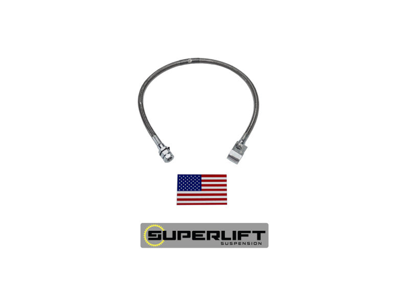 Superlift 80-96 Ford F-150/Bronco w/ 4-6in Lift Kit (Single) Bullet Proof Brake Hoses-Brake Line Kits-Grocery Getter Performance
