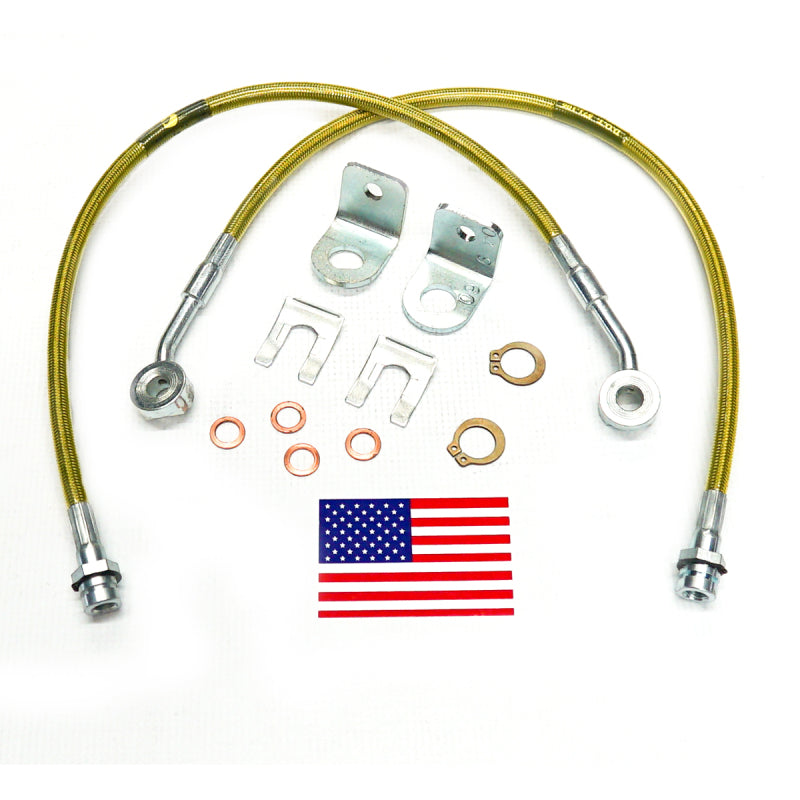 Superlift 97-05 Jeep Wrangler TJ w/ 4-6in Lift Kit (Pair) Bullet Proof Brake Hoses-Brake Line Kits-Grocery Getter Performance