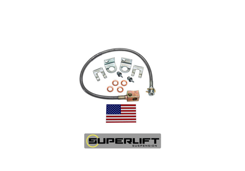 Superlift 97-05 Jeep Wrangler TJ w/ 4-6in Lift Kit (Single) Bullet Proof Brake Hose-Brake Line Kits-Grocery Getter Performance