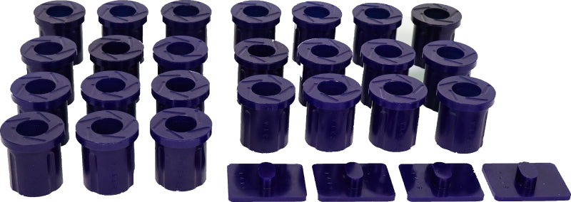 SuperPro 1967-1980 Toyota Land Cruiser Base Rear Leaf Spring and Slipper Pad Bushing Kit-Bushings - Full Vehicle Kits-Grocery Getter Performance