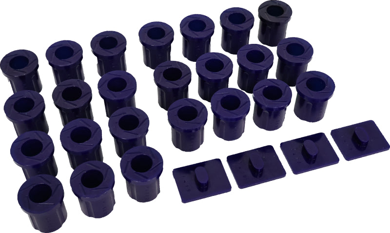SuperPro 1967-1980 Toyota Land Cruiser Base Rear Leaf Spring and Slipper Pad Bushing Kit-Bushings - Full Vehicle Kits-Grocery Getter Performance
