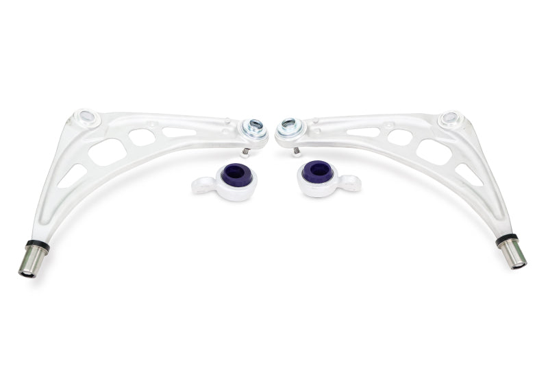 SuperPro 2000 BMW 323Ci Base Front Alloy Lower Control Arm Set (+Caster)-Control Arms-Grocery Getter Performance