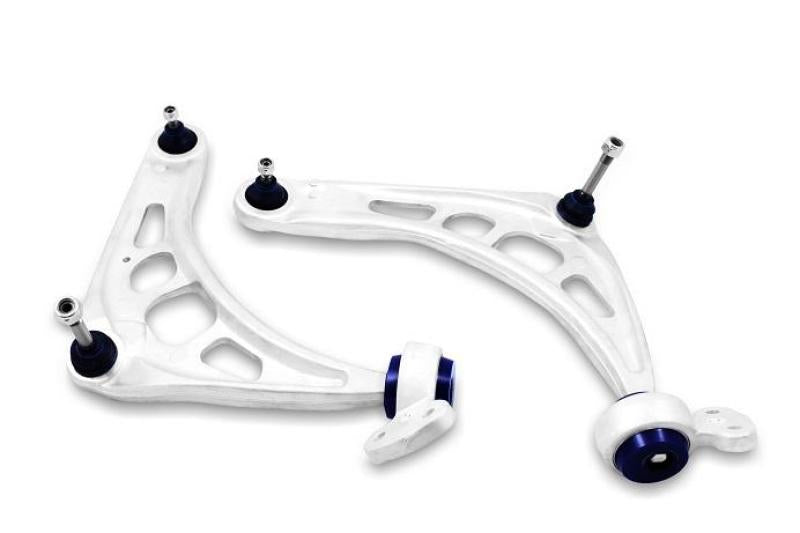 SuperPro 2000 BMW 323Ci Base Front Alloy Lower Control Arm Set (+Caster)-Control Arms-Grocery Getter Performance