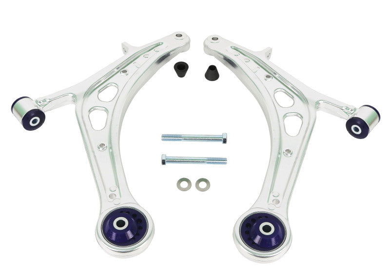 SuperPro 2008 Subaru Impreza WRX STI Front Lower Alloy Control Arm Kit (+Caster)-Control Arms-Grocery Getter Performance