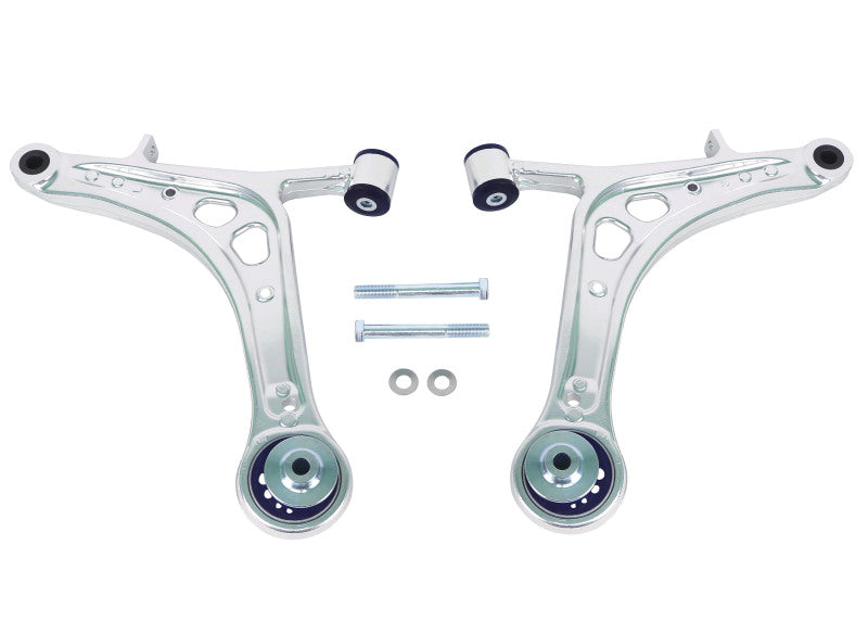 SuperPro 2008 Subaru Impreza WRX STI Front Lower Alloy Control Arm Kit (+Caster)-Control Arms-Grocery Getter Performance