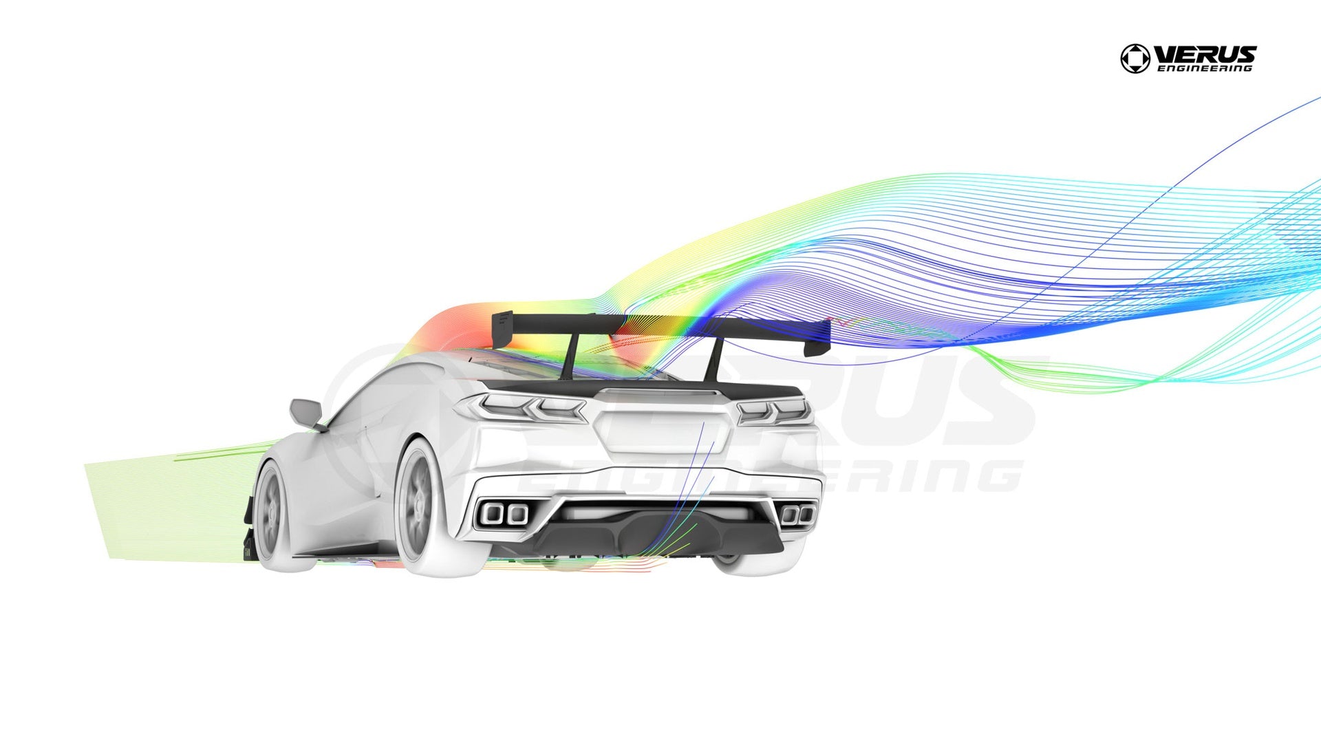Swan Neck UCW Rear Wing Kit - Corvette Stingray (C8)