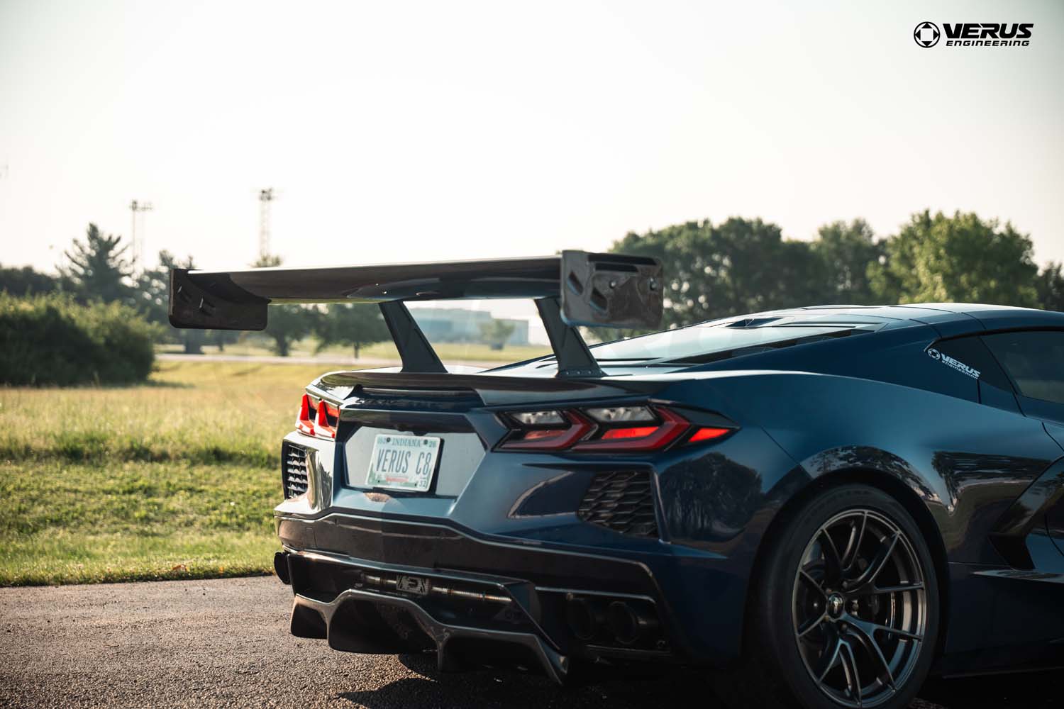 Swan Neck V1X Rear Wing Kit - Corvette Stingray (C8)