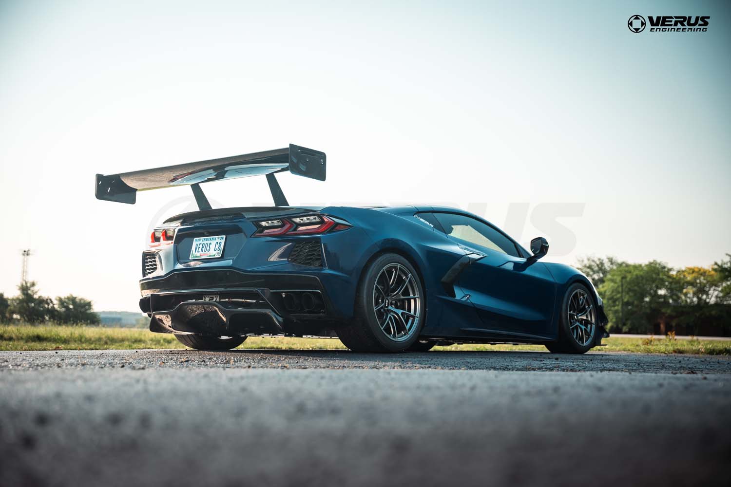 Swan Neck V1X Rear Wing Kit - Corvette Stingray (C8)