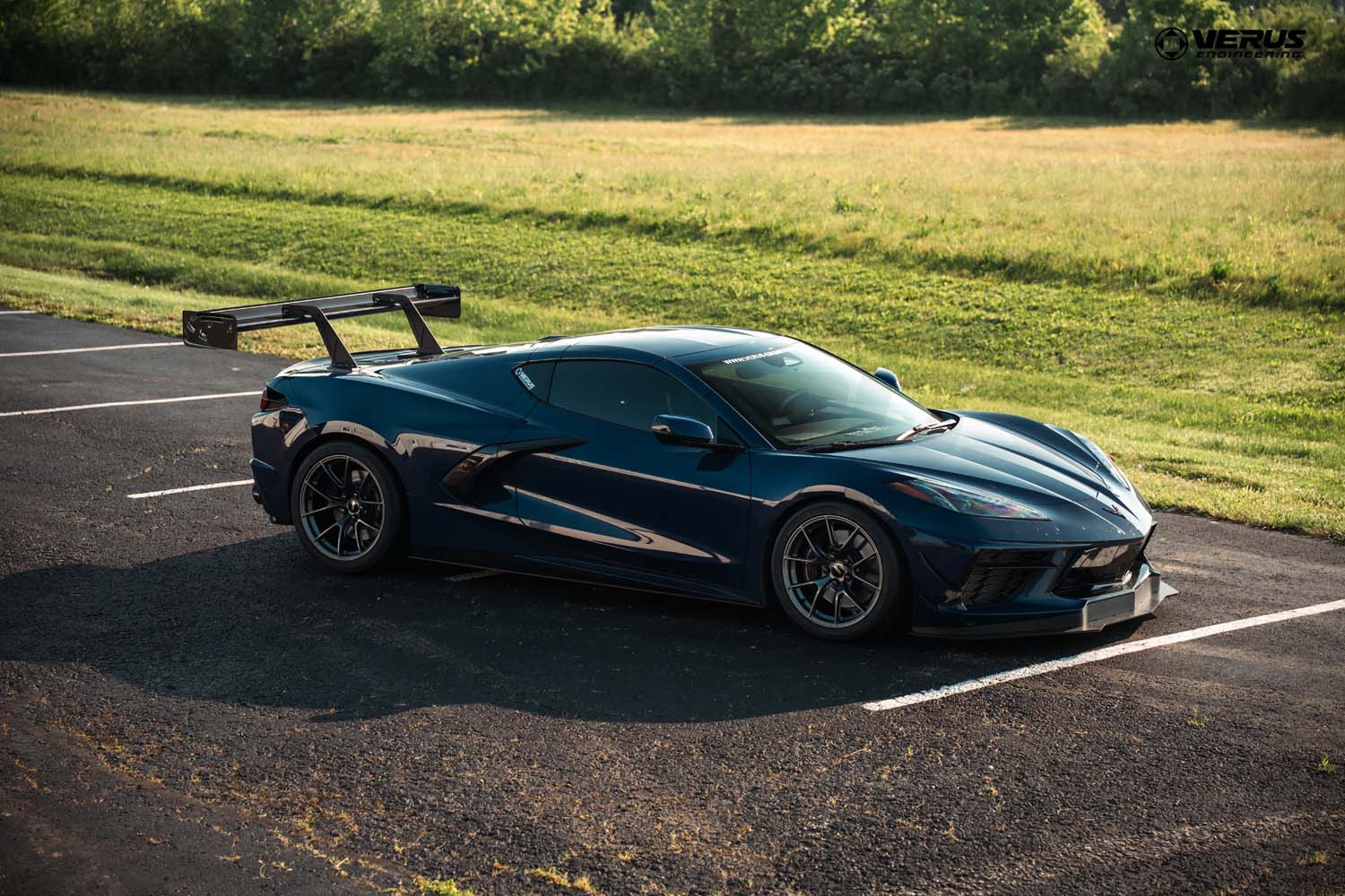 Swan Neck V1X Rear Wing Kit - Corvette Stingray (C8)