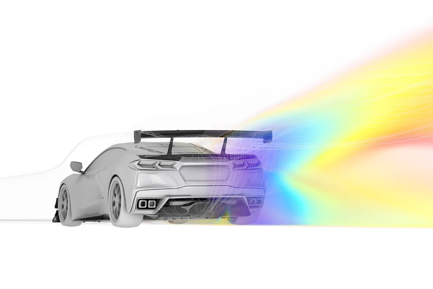Swan Neck WCW Rear Wing Kit - Corvette Stingray and Z06 (C8) - Grocery Getter Performance