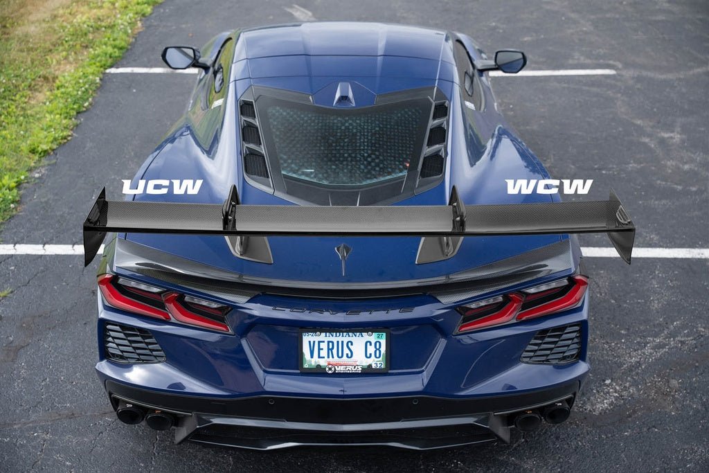 Swan Neck WCW Rear Wing Kit - Corvette Stingray and Z06 (C8) - Grocery Getter Performance