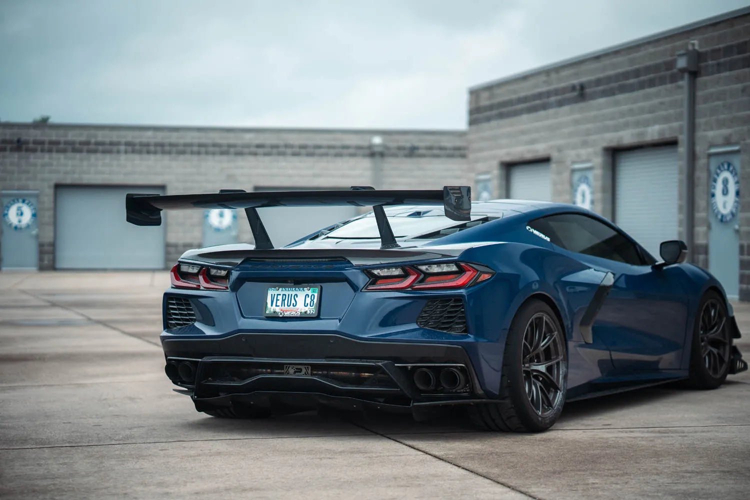 Swan Neck WCW Rear Wing Kit - Corvette Stingray and Z06 (C8) - Grocery Getter Performance
