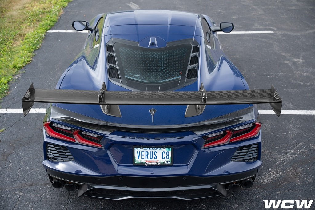 Swan Neck WCW Rear Wing Kit - Corvette Stingray and Z06 (C8) - Grocery Getter Performance