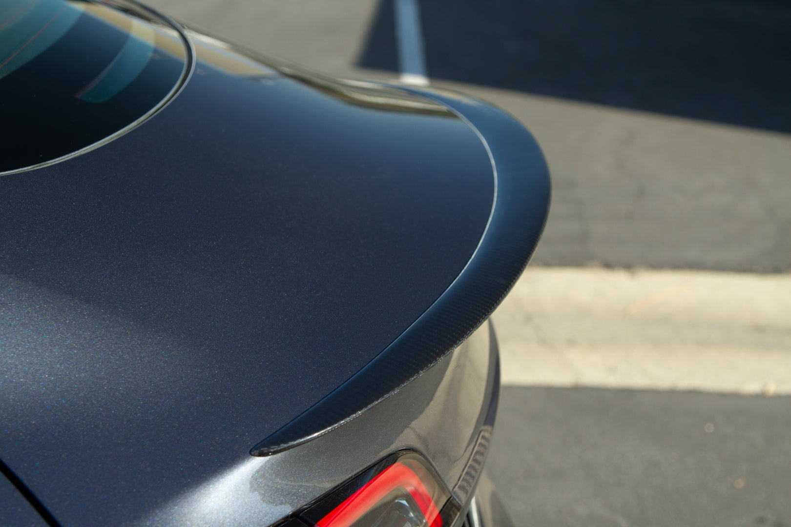 Tesla Model 3 Carbon Fiber Rear Deck Spoiler 2017 - 2023-Rear spoiler-Grocery Getter Performance