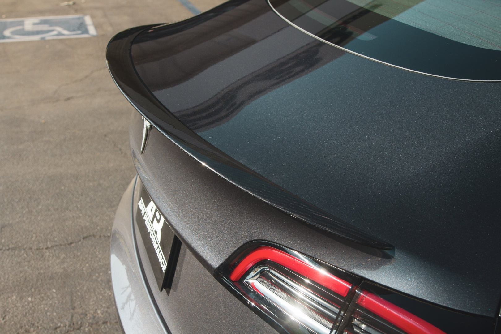 Tesla Model 3 Carbon Fiber Rear Deck Spoiler 2017 - 2023-Rear spoiler-Grocery Getter Performance