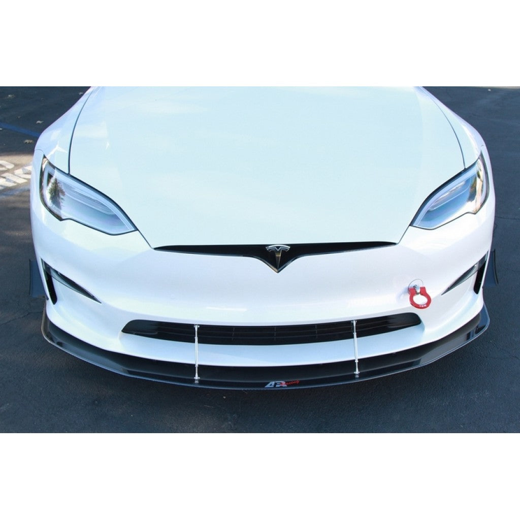 Tesla Model S Plaid Carbon Fiber Front Wind Splitter 2021 - UP-Front Wind Splitter-Grocery Getter Performance