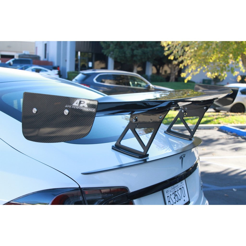 Tesla Model S Plaid GTC500 71" Carbon Fiber Adjustable Wing 2021 - Up-GTC-500 Wing-Grocery Getter Performance
