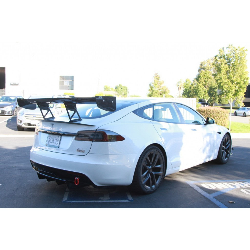 Tesla Model S Plaid GTC500 71" Carbon Fiber Adjustable Wing 2021 - Up-GTC-500 Wing-Grocery Getter Performance
