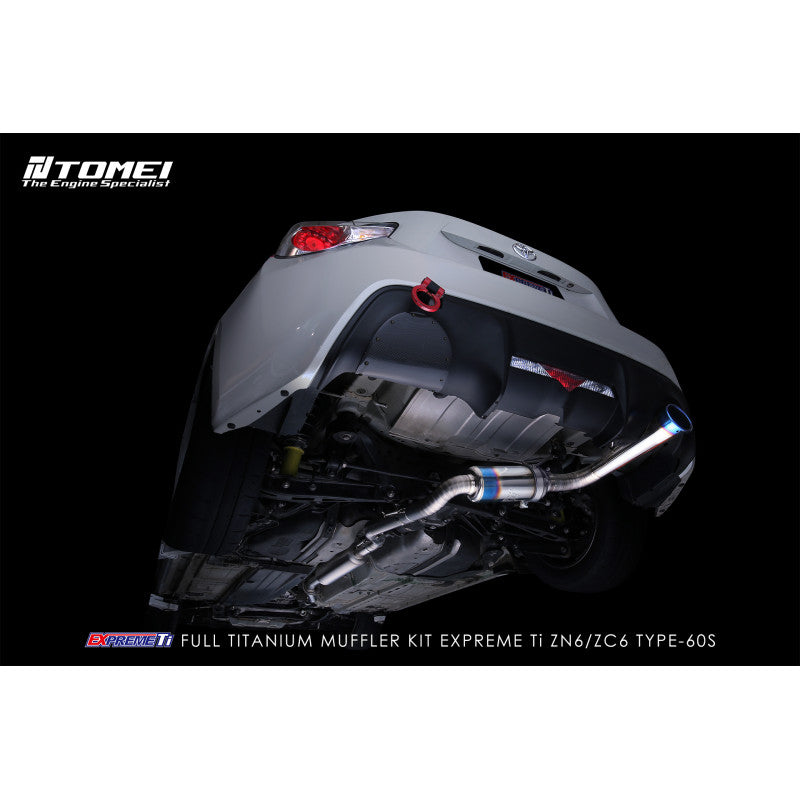 Tomei Full Titanium Muffler EXPREME Ti 86/FR-S/BRZ Single Type-60S - Tomei EXPREME Ti titanium exhaust TB6090-SB03A