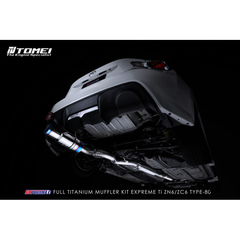 Tomei Full Titanium Muffler EXPREME Ti 86/FR-S/BRZ Single Type-80-Titanium Exhaust-Grocery Getter Performance