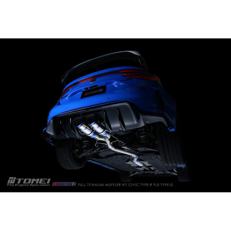 Tomei Full Titanium Muffler EXPREME Ti CIVIC Type-R FL5 Type-D (Dual) - Tomei EXPREME Ti titanium exhaust TB6090-HN06E