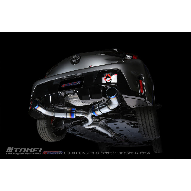Tomei Full Titanium Muffler EXPREME Ti GR COROLLA Type-D (Dual)-Titanium Exhaust-Grocery Getter Performance
