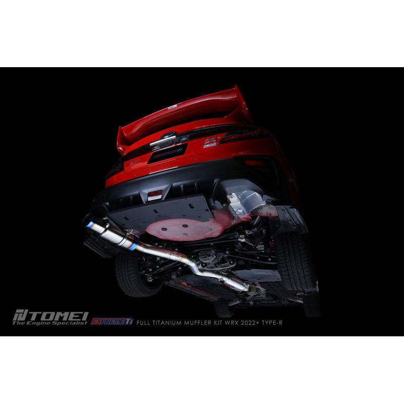 Tomei Full Titanium Muffler EXPREME Ti WRX 2022+ Type-R (Single) - Tomei EXPREME Ti titanium exhaust TB6090-SB06A
