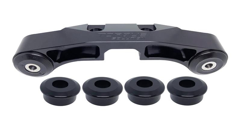 Torque Solution 08+ Subaru WRX/STI Solid Billet Rear Differential Brace - Black-Diff Braces-Grocery Getter Performance