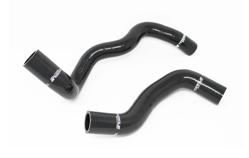 Torque Solution 2016+ Ford Focus RS Silicone Radiator Hose Kit - Black-Radiator Hoses-Grocery Getter Performance