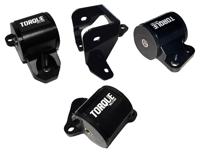 Torque Solution Billet Aluminum Mount Kit (2 Bolt): 96-00 Honda Civic EK B/D-Series-Engine Mounts-Grocery Getter Performance