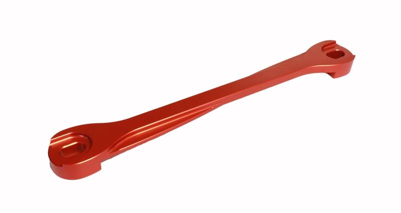 Torque Solution Billet Battery Tie Down: Subaru WRX/STi/Legacy/Forester/Outback Red-Battery Tiedowns-Grocery Getter Performance