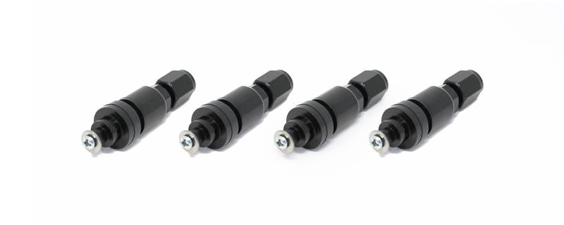 Torque Solution Billet TPMS Valve Stem Kit (Black) 2008+ Subaru Legacy Impreza WRX / STi-Valve Stems-Grocery Getter Performance