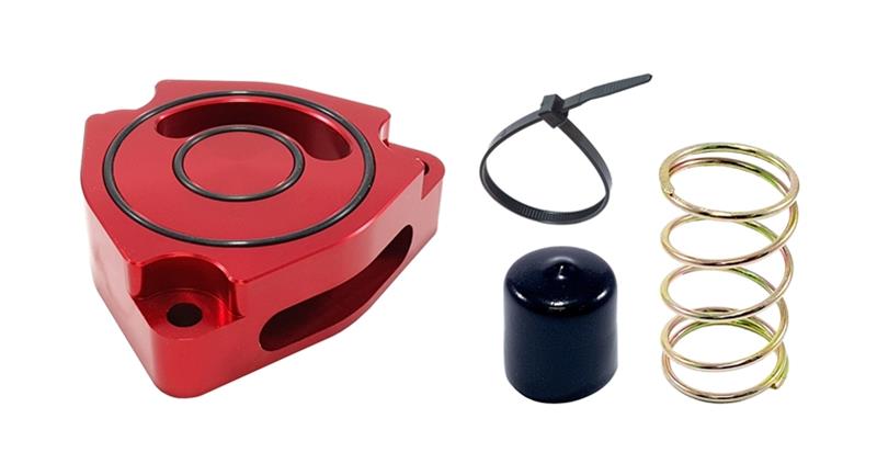 Torque Solution Blow Off BOV Sound Plate (Red) 11+ Hyundai Veloster Turbo-Blow Off Valves-Grocery Getter Performance