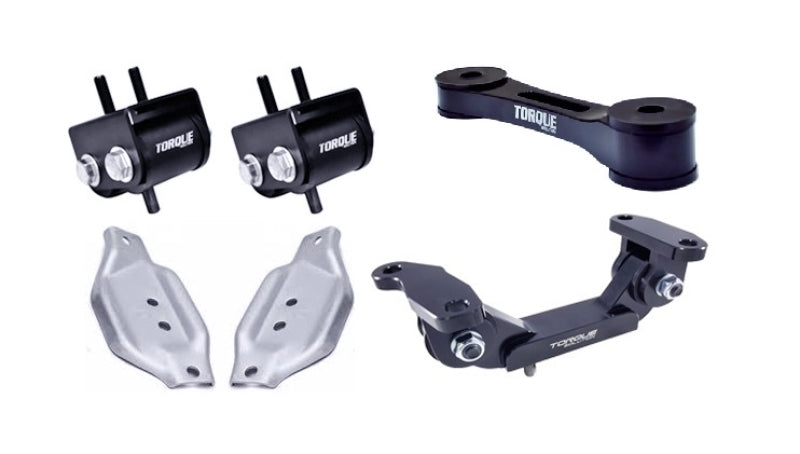 Torque Solution Engine / Trans / Pitch Mount Kit w/ Mount Plates: Subaru WRX 02-14 / STI 04+-Engine Mounts-Grocery Getter Performance