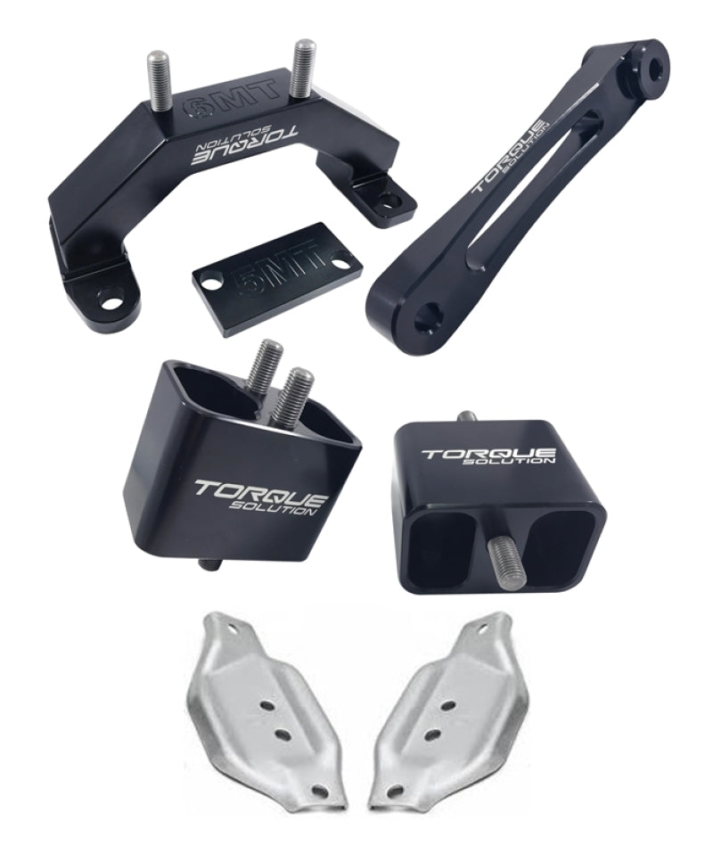 Torque Solution Engine & Transmission Mount Kit w/ Mount Plates 02-14 Subaru WRX / 04+ Subaru STI-Engine Mounts-Grocery Getter Performance