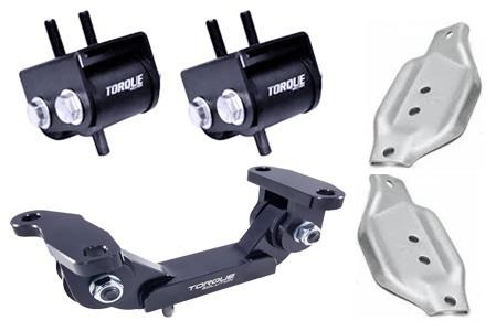 Torque Solution Engine/Transmission Mount Kit w/ OEM Mount Plates: 02-14 Subaru WRX / 04+ STI-Engine Mounts-Grocery Getter Performance