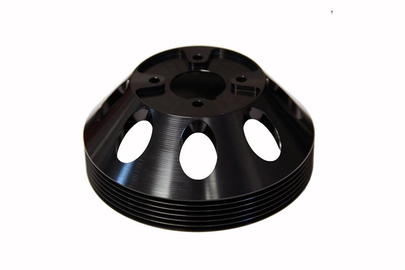 Torque Solution Lightweight WP/Crank/Alt Pulley Combo (Silver): Hyundai Genesis Coupe 3.8 2010+-Pulleys - Crank, Underdrive-Grocery Getter Performance