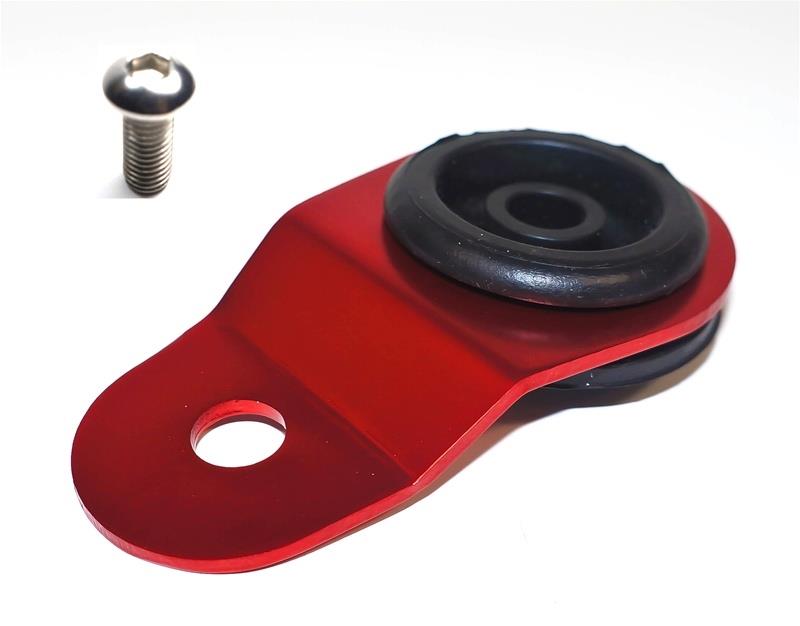 Torque Solution Radiator Mount w/ Insert (RED) : Mitsubishi Evolution 7/8/9-Radiator Stays-Grocery Getter Performance