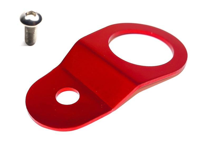 Torque Solution Radiator Mount w/ Insert (RED) : Mitsubishi Evolution 7/8/9-Radiator Stays-Grocery Getter Performance