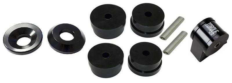 Torque Solution Side/Rear Mount Inserts & Billet Front Engine Mount Combo: Mitsubishi Evo X 08-14-Engine Mounts-Grocery Getter Performance