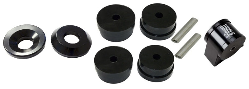 Torque Solution Side/Rear Mount Inserts & Billet Front Engine Mount Combo: Mitsubishi Evo X 08-14-Engine Mounts-Grocery Getter Performance