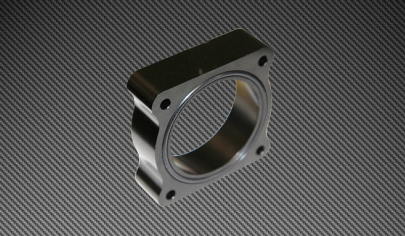 Torque Solution Throttle Body Spacer 2013 Ford Focus ST - Black-Throttle Body Spacers-Grocery Getter Performance