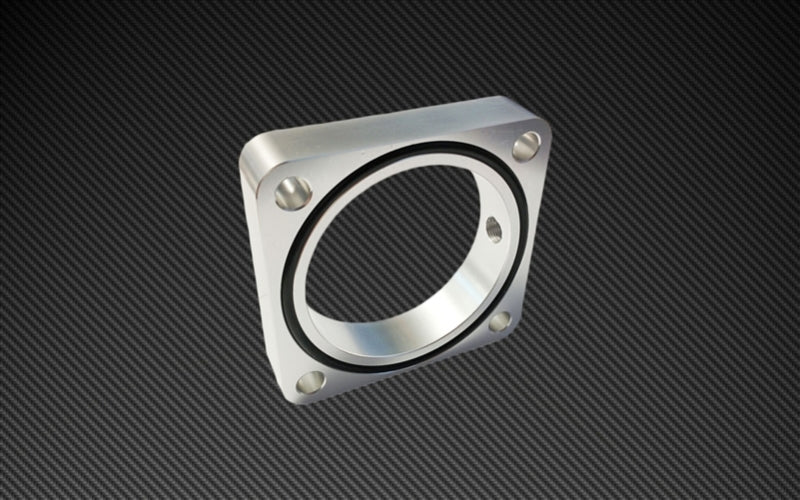 Torque Solution Throttle Body Spacer 2013+ Subaru BRZ/Scion FR-S - Silver-Throttle Body Spacers-Grocery Getter Performance