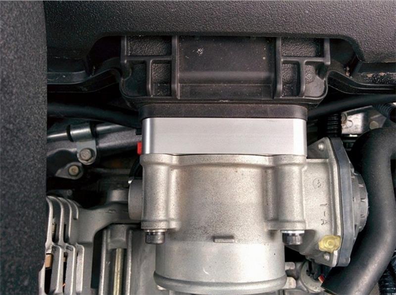 Torque Solution Throttle Body Spacer 2013+ Subaru BRZ/Scion FR-S - Silver-Throttle Body Spacers-Grocery Getter Performance