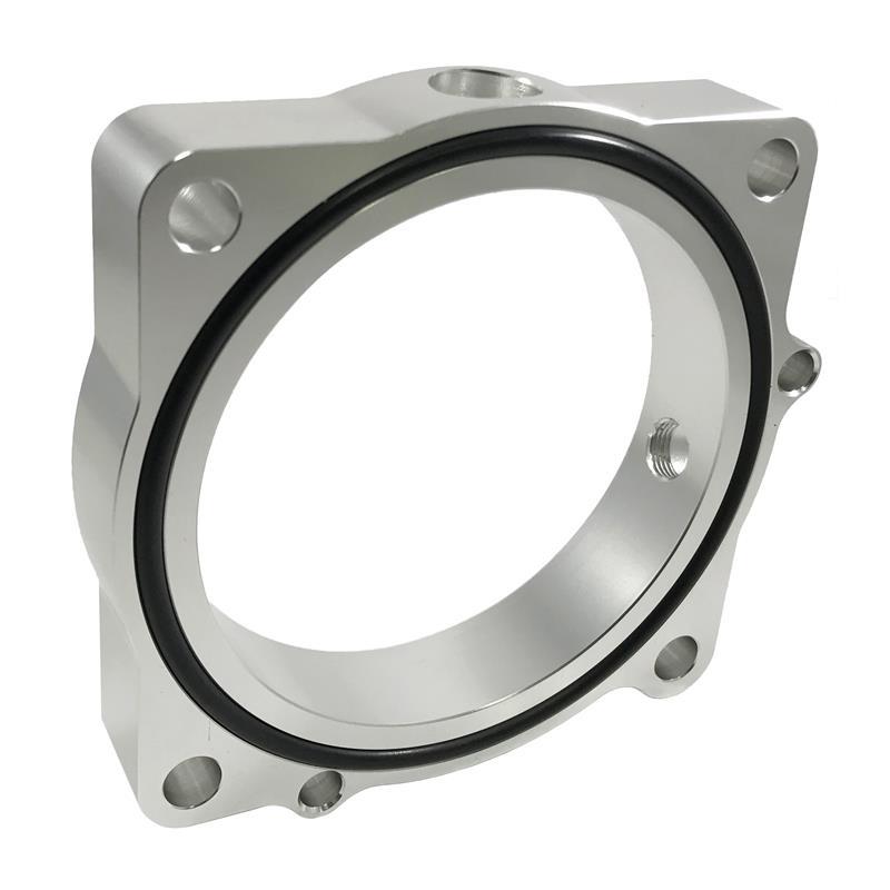 Torque Solution Throttle Body Spacer 2013+ Subaru BRZ/Scion FR-S - Silver-Throttle Body Spacers-Grocery Getter Performance