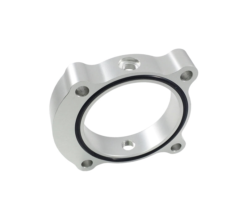 Torque Solution Throttle Body Spacer (Silver): 2013+ Hyundai Genesis Coupe 2.0T-Throttle Body Spacers-Grocery Getter Performance