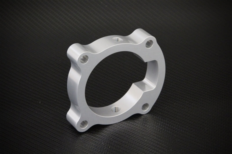 Torque Solution Throttle Body Spacer (Silver): Hyundai Genesis Coupe 2.0T 2010-2012-Throttle Body Spacers-Grocery Getter Performance